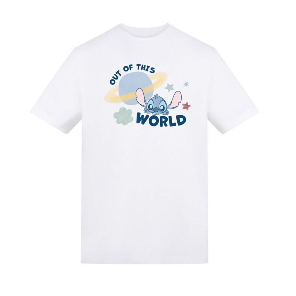 Lilo & Stitch Childrens/Kids Out Of This World Planet T-Shirt / White